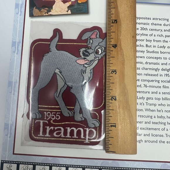 Willabee & Ward 1955 Disney Tramp Collectible Embroidered Patch & Info Card - Picture 3 of 4
